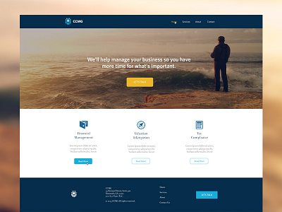 CCMG Homepage brand color flat homepage minimal profile simple site ui web design website