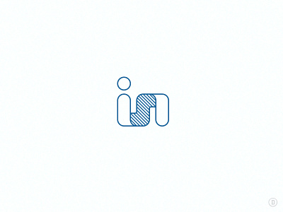 Isn blue d david dh hultin isn logo type typography