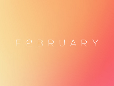 :: F 2 B R U A R Y :: calendar month typo
