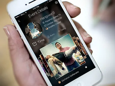 iOS7 LBS App app blur design event flat hangover ios ios7 iphone lbs