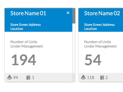 Web app - Cards app application card dashboard type web