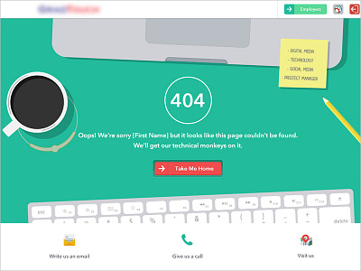 404 Page 404 background branding error flat identity oops ui ux visual web website