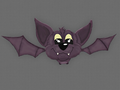 It's a bat! bat cute eyes halloween illustration season