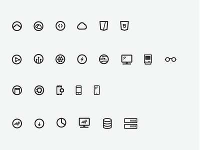 Engineering Icons cloud computer icons infrastructure ios mobile platform web web ops