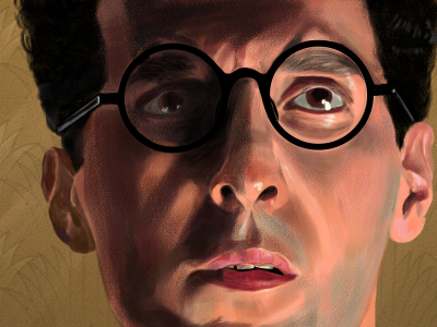 Fink (detail 2) digital illustration ottawa