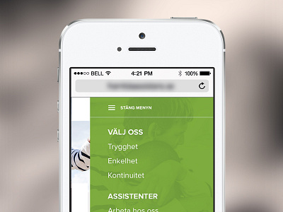 Mobile Menu concept menu mobile