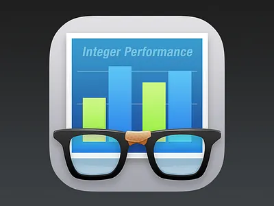 Geekbench for iOS app application brand branding geek icon iconfactory ios7 mobile performance software