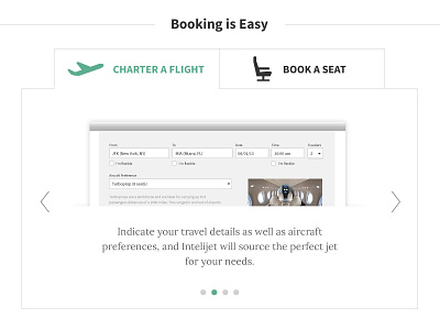 Booking is Easy - tabbed steps carousel how it works slides steps tabs ui