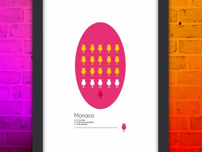Monaco bar beer club cocktail drink illustrator monaco night photoshop pink vector