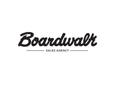 Boardwalk Logo lettering logo type typography