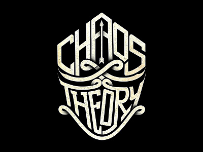 Chaos Theory art artwork design lettering t shirt typography