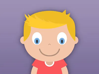 Cartoon Illustration boy cartoon flat illustration man person self portrait