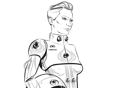 Byzantium Character Development anthology comic flight suit illustration illustrator mech scifi space opera space suit uniform