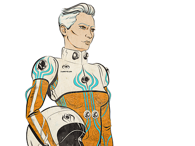 Byzantium in Colour anthology comic flight suit illustration illustrator mech scifi space opera space suit uniform