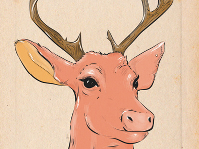 Dribbble 200 art deer elena greta aposto elena greta apostol fashion inspiration iscariotteh selfportrait sketch sketchbook symbol