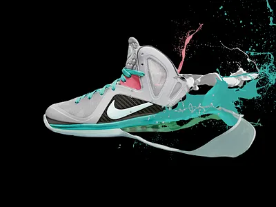 Nike Shoe Splash design effects photoshop shoe splash