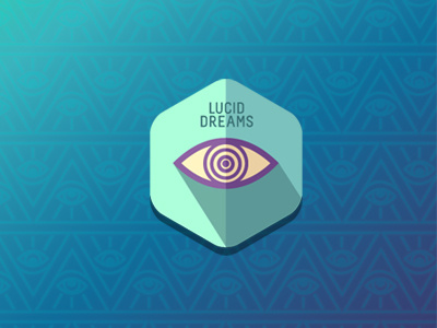 Dreamery android app dreaming dreams eyes icon long shadow lucid lucid dreaming