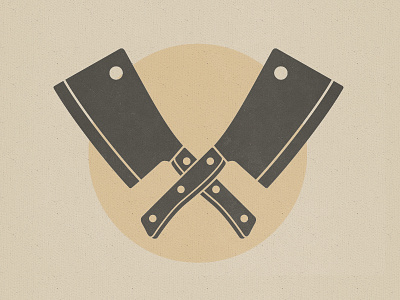 Cleaver illustration logo design