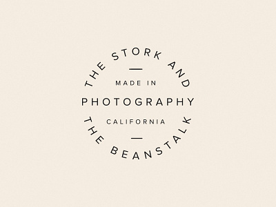 The Stork & The Beanstalk logo typography