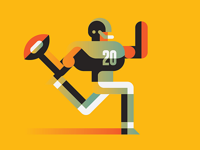 Football Player character editorial football goran illustration marco romano player run running sport