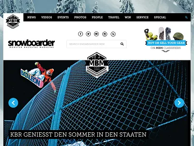 Header 4.0 action sports header navigation snow