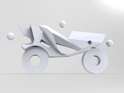 Molded Moto c4d moto motorcycle