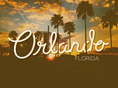 Orlando florida orlando typography