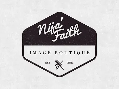 Nija logo boutique hair logo salon