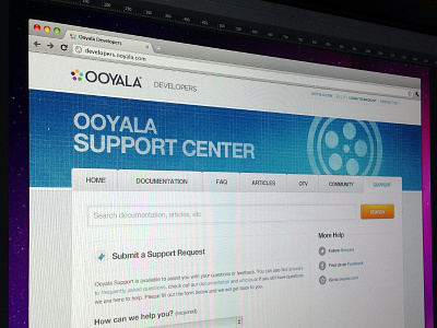 Ooyala Support Email Template design email function interface submit