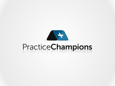 Practice Champions blue champions design icon logo medical modern practice symbol