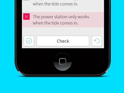 MCQ Buttons answers buttons check elearning incorrect learning mcq mobile question questionnaire ui user interface