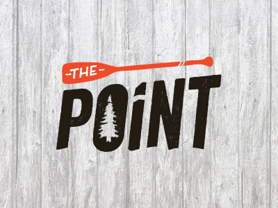 The Point branding outdoors woods