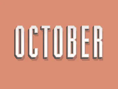 October design graphic modern text type typography