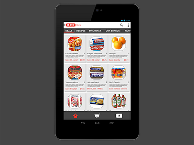 HEB Android NEXUS 7 Redesign heb mobile design mobile ui store design ui design