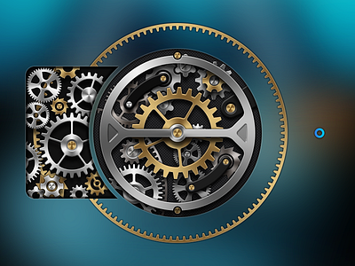 Tourbillon Shot android circle clock design gear icons theme tourbillon ui