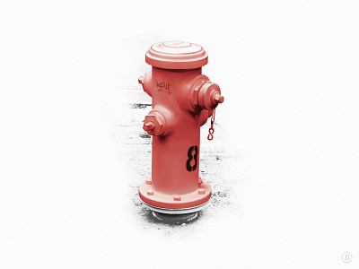 Fire hydrant d david dh fire hultin hydrant illustration red sf street vector