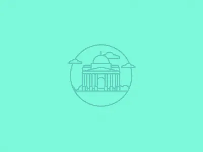 #2 - Capitol 1dad capitol clean icon line art minimal one design a day pictogram simple
