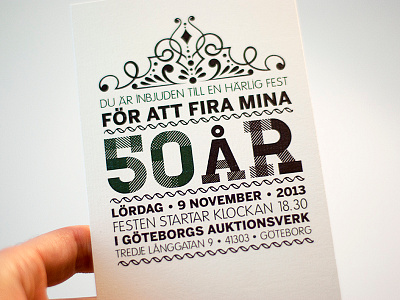 Invitation card graphic design illustrator print typography