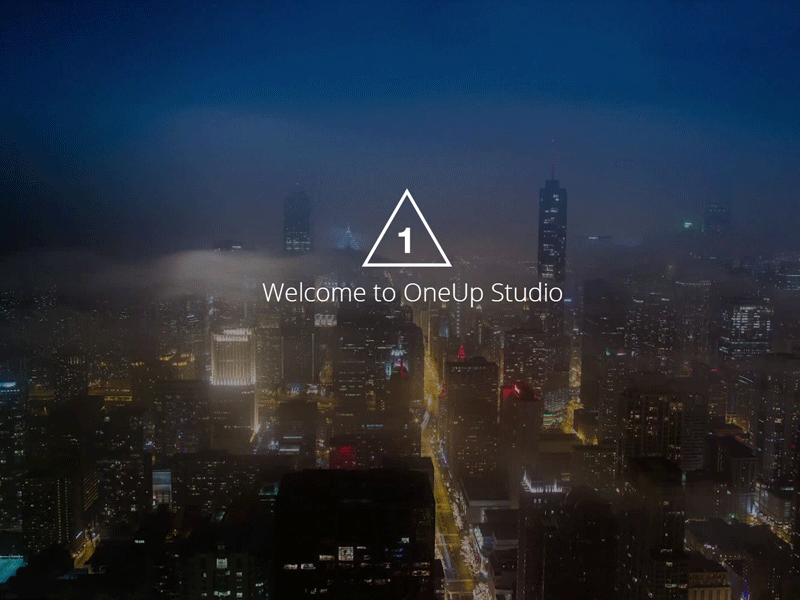 OneUp - Fullscreen Video Splash Page dark design fullscreen homepage splash theme themeforest time lapse ui video website wordpress