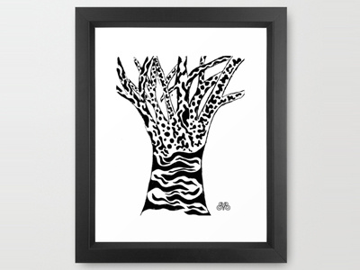 Tree art drawing illustration pencil print tree