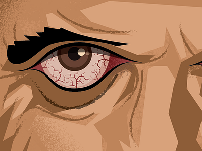 Redeye eye illustration vector