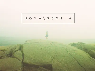 Camper Guide - Nova Scotia Provincial Camping Parks branding logo photography typography web design website