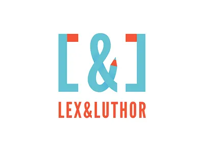 LEX&LUTHOR Logo corporate design lex logo luthor