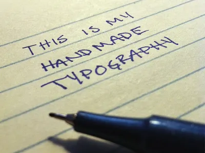 Handmade Type chad musch handmade jk razor point typography