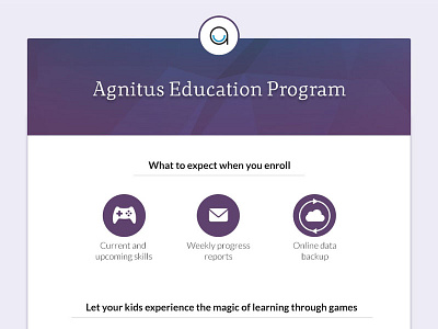 Agnitus Education Program agnitus education email grades html image ios7 navigation report skills ui user