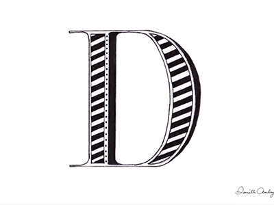 D doodle drawing lettering typography