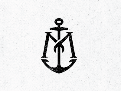 Migrant Whiskey anchor black chad michael identity logo mark