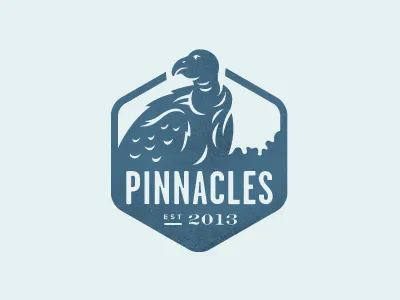 Pinnacles california condor icon identity illustration logo national geographic national parks stamp