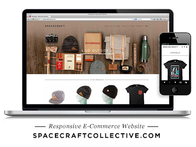 Spacecraft Collective Website apparel e commerce responsive spacecraft