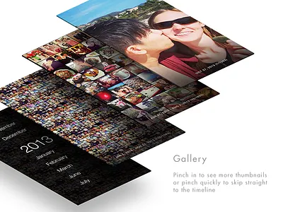 Gallery android app camera design gestures ios iphone kickstarter minimalism minimalistic ui ux